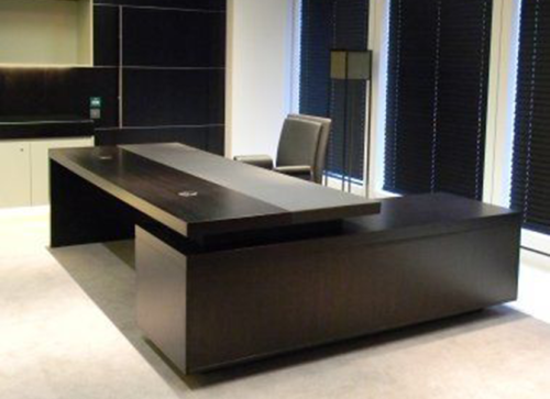 Wide Executive Desk With Extension