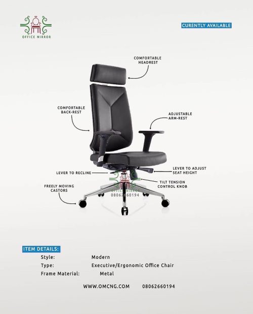 OMC0222 LEATHER ERGONOMIC CHAIR