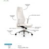 OMC2839 Executive White Chair